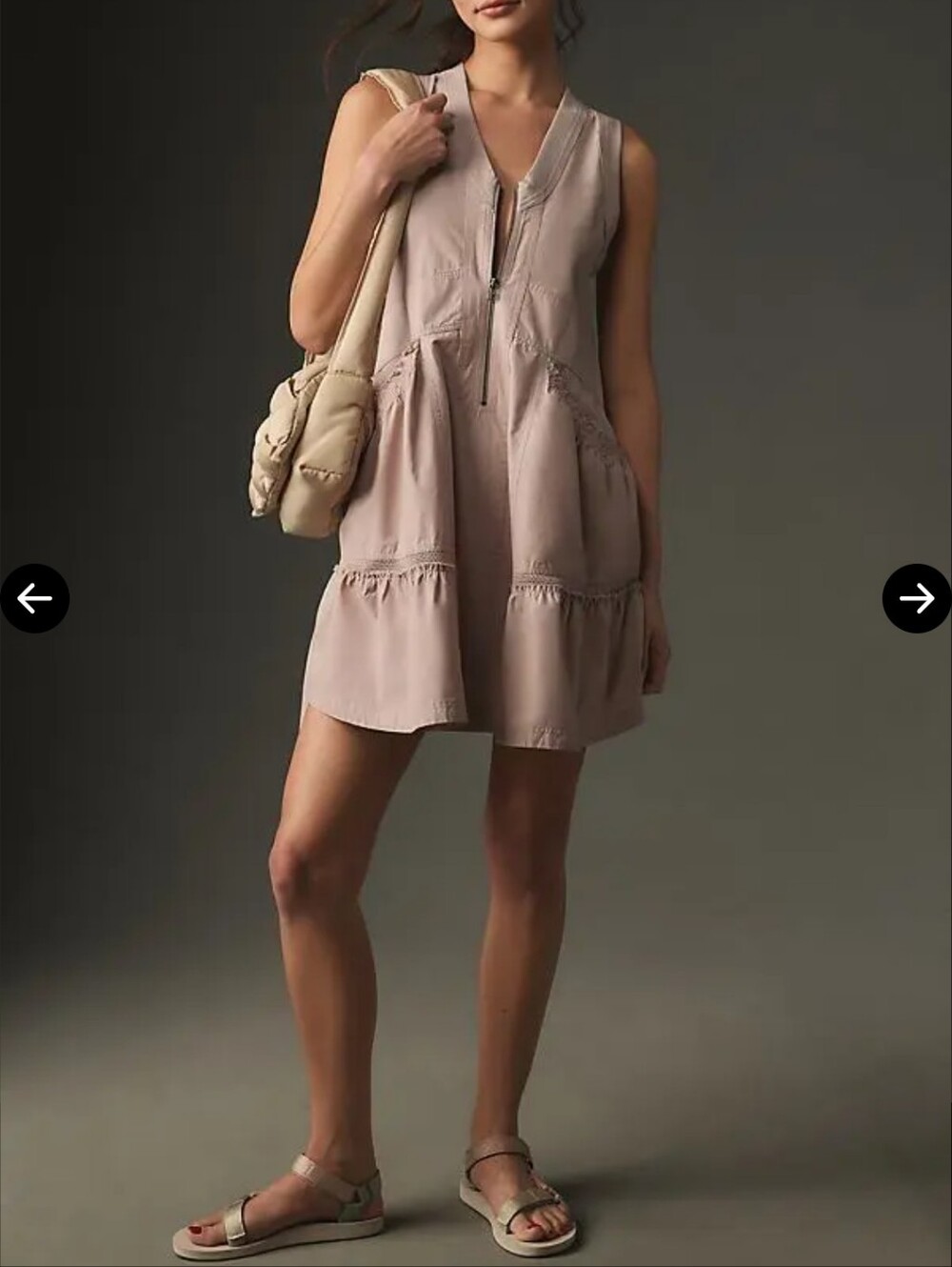 Daily Practice by Anthropologie Trek Utility Mini Dress Size Medium